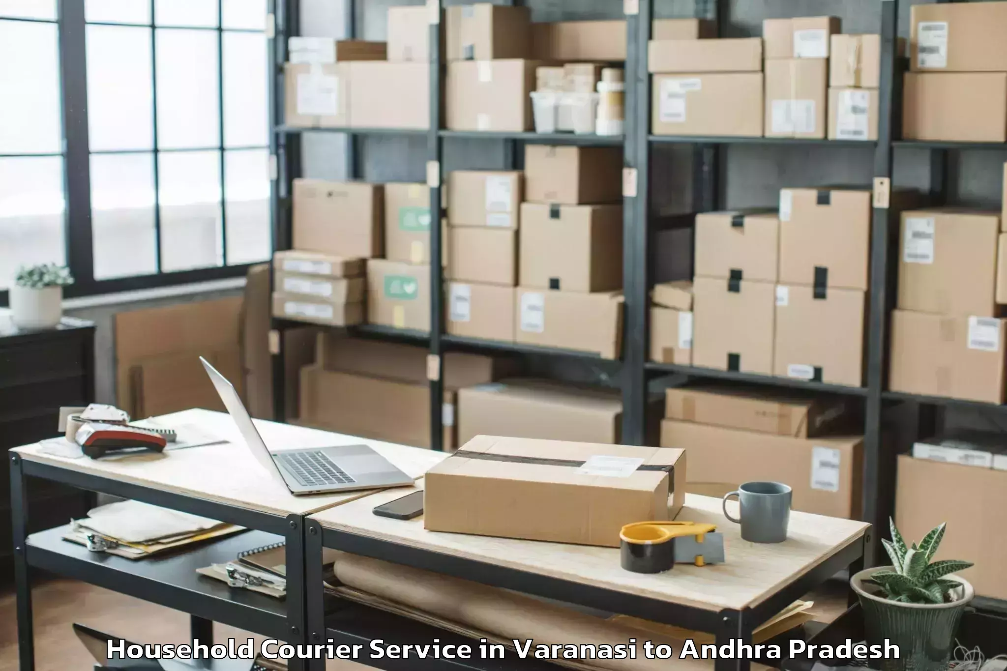 Professional Varanasi to Mamidikuduru Household Courier